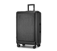 Kono 28 Inch Suitcase ABS+PC Hard Shell Trolley, Lightweight Travel Carry on Cabin Baggage TSA Lock, Fashion Check in Case Hand Luggage with 4 Spinner Wheels(Black)