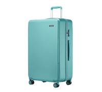 Kono 28" Large Suitcase Lightweight Check-in Luggage PC+ABS Hard Shell Travel Bag with Double Spinner Wheels TSA Security Lock (Blue)