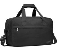 Kono 35x20x20 Holdall Cabin Luggage Travel Bag Under Seat Flight Bag with Shoulder Strap 14L (Black)