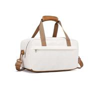 Kono 40x20x25 Holdall Cabin Hand Luggage Travel Carry-on Bag Ryanair Under Seat Flight Bag with Shoulder Strap 20L (Beige/Brown)