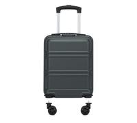 Kono 40x30x20cm Under Seat Cabin Suitcase 15 Inch Ryanair Approved Hard Shell Trolley Lightweight ABS+PC Hand Luggage with Removable Wheels (Grey)