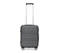 Kono 55cm Hard Shell Cabin Case 38L Carry On Hand Luggage 4 Wheeled Spinner Suitcase with TSA Lock (Grey)
