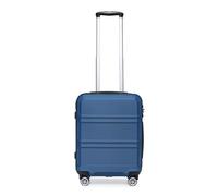 Kono 55cm Hard Shell Cabin Case 38L Carry On Hand Luggage 4 Wheeled Spinner Suitcase with TSA Lock (Navy)