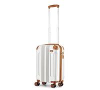 Kono 55x35x20cm Boarding Case Hard Shell ABS Travel Trolley Cabin Hand Luggage Suitcases 33L (Cream White)