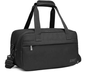 Kono 55x35x25 Cabin Hand Luggage Travel Carry-on Holdall Bag Overnight Weekend Bag with Shoulder Strap 48L (Black)