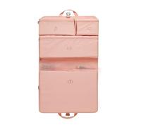 Kono 6-in-1 Travel Compression Packing Cubes, Expandable Suitcase Organiser with Zippers Luggage Strap, Large Capacity Clothes Storage Bags for Suitcases Backpacks (1Pcs, Pink)