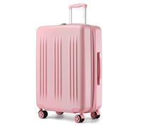 Kono 75x47.5x29.5cm Expandable Suitcase ABS & PC Hard Shell Large Suitcase 4 Wheels Lightweight 28 Inch Suitcase 95L(Pink)