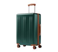 Kono ABS & PC 24Inch Hard Shell Medium Suitcase with 4 Wheels Lightweight Aluminium Trolley Handle, 360° Spinner Wheels, Water-Resistant & Durable Material - Airline Compatible (66X25X44cm) Green