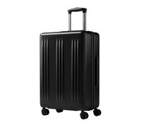 Kono ABS & PC 24Inch Hard Shell Medium Suitcase with 4 Wheels Lightweight Aluminium Trolley Handle, 360° Spinner Wheels, Water-Resistant & Durable Material - Airline Compatible (66X25X44cm) Black
