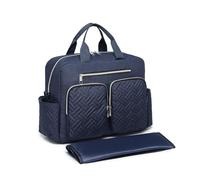 Kono Baby Changing Bag, Multifunction Nappy Bags with Portable Changing Mat, Hospital Maternity Tote, Diaper Messenger with Stroller Straps and Insulated Pockets, for Mum and Dad