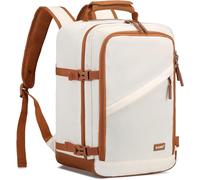 Kono Cabin Bag 40x20x25 for Ryanair Underseat Travel Carry-on Backpack Cabin Size 20L (Beige/Brown)