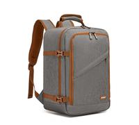Kono Cabin Bag 40x20x25 for Ryanair Underseat Travel Carry-on Backpack Cabin Size 20L Grey/Brown