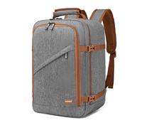 Kono Cabin Bag 40x20x25 for Ryanair Underseat Travel Carry-on Backpack Cabin Size 20L (Grey/Brown)
