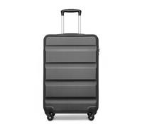 Kono Cabin Luggage Lightweight ABS Hard Shell Carry-on Suitcase with TSA Lock and 4 Spinner Wheels(19",Grey)