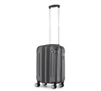 Kono Cabin Suitcase 55x35x20cm ABS Hard Shell Travel Luggage with Telescopic Handle, TSA Lock & Smooth Wheels for Ryanair & EasyJet (Grey)