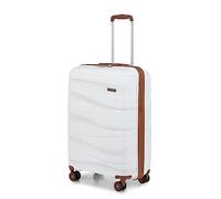 Kono Cabin Suitcase 55x40x20cm, Lightweight Carry On Luggage with Spinner Wheels, Hard Shell Hand Luggage with YKK Zip and TSA Lock, Suitable for Ryanair Priority & easyJet Cabin Allowance, Cream