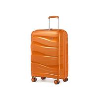 Kono Cabin Suitcase 55x40x20cm, Lightweight Carry On Luggage with Spinner Wheels, Hard Shell Hand Luggage with YKK Zip and TSA Lock, Suitable for Ryanair Priority & easyJet Cabin Allowance, Orange