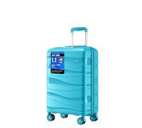 Kono Cabin Suitcase 55x40x20cm, Lightweight Hard Shell Carry On Luggage | Small Suitcase with 360° Silent Spinner Wheels, Durable Zipper, Telescopic Handle, Travel Lock, Ideal for Short Breaks