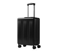 Kono Cabin Suitcase for Ryanair & EasyJet 55X40X20cm, Lightweight ABS+PC Hard Shell with 4 Dual-Spinners Wheels & TSA Lock - Carry On Suitcase for Europe, Business, Study Abroad, Cruise Black