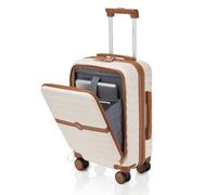 Kono Cabin Suitcase with Laptop Compartment 21 Inch ABS+PC Carry On Luggage