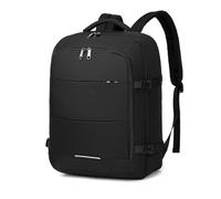 Kono Cabin Travel Backpack 45 x 36 x 20cm Easyjet Luggage Bag Laptop Weekend Duffel Bag 30L (Black)