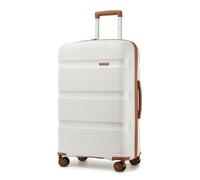 Kono Carry On Suitcase Cabin Suitcase 55x38x20 CM Lightweight Polypropylene Luggage with 4 Smooth Spinner Wheels & TSA Lock Cream