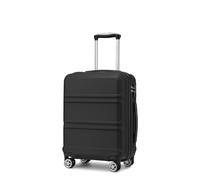 Kono Carry on Suitcase Hand Small Cabin Luggage Hard Shell Lightweight Travel Trolley Luggage Suitcase with TSA Lock and Sturdy 4 Spinner Wheels,(Black, Cabin 20")