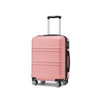 Kono Carry on Suitcase Hand Small Cabin Luggage Hard Shell Lightweight Travel Trolley Luggage Suitcase with TSA Lock and Sturdy 4 Spinner Wheels,(Nude,Cabin 20")