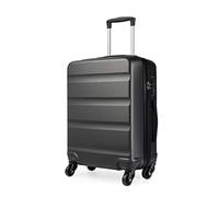 Kono Carry On Suitcase Small Lightweight Hand Luggage with 4 Spinner Wheels & TSA Lock ABS+PC Hardshell Cabin Bag Travel Case (Grey)