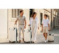 Kono Corner Detail Suitcases: Beige/28inch/One
