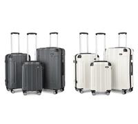 Kono Corner Detail Suitcases: Grey/19inch/One