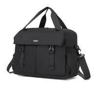 Kono Expandable Ryanair EasyJet Cabin Bag 40×30×20 CM Travel Duffel Bag | Black, Water Resistant, Large Capacity Bag, Multi Compartment, Built-In Wet Pocket, Ideal For Holiday, Overnight