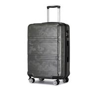 Kono Fashion Hand Luggage Lightweight ABS Trolley Travel Suitcase with 4 Wheels Cabin Carry-on Suitcases(20'', Grey/Camouflage)