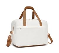 Kono for Ryanair Cabin Bags 40x30x20, Underseat Carry On Hand Luggage Bag with Removable Shoulder Strap, Lightweight Travel Hospital Weekend Overnight Bag for Women (Beige Brown, 40x30x20cm)