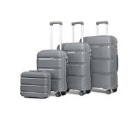 Kono Grey PP Hard Shell Suitcase Hand Luggage: 24-inch/One