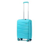 Kono Hand Cabin Luggage Lightweight Polypropylene Hard Shell Carry On Suitcase Trolley with TSA Lock Spinner Wheels (Orange)