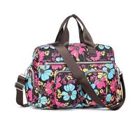 Kono Handbag Top-Handle Bag for Women, Multi-Pockets Messenger Crossbody Bag, Large Waterproof Satchel Shoulder Bag, Ladies Lightweight Tote Bag for Work Shopping Travel(Black)