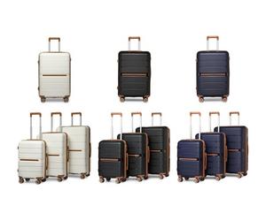 Kono K2392L Hard Shell PP Suitcase: 20-Inch Suitcase/Navy