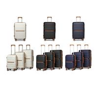 Kono K2392L Hard Shell PP Suitcase: 24-Inch Suitcase/Navy