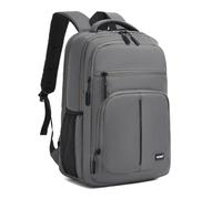 Kono Laptop Backpack 15.6 Inch Lightweight Rucksack School Bag | 3 Compartments, Padded Laptop Sleeve, Water Resistant, Anti-Theft Pocket, Luggage Strap, Ideal for Men Work College Travel