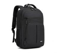 Kono Laptop Backpack 15.6 Inch Lightweight Rucksack School Bag | 3 Compartments, Padded Laptop Sleeve, Water Resistant, Anti-Theft Pocket, Luggage Strap, Ideal for Men Work College Travel
