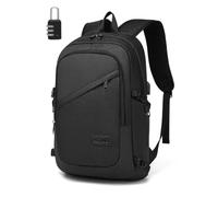 Kono Laptop Backpack School Bag Anti Theft Rucksack for Men Black | USB Charging Port, 15.6 Inch Laptop Compartment, Security Lock, Water Resistant, Lightweight, for Commuting Work & Travel