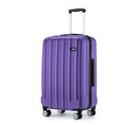 Kono Large Capacity Hard Shell 94L Luggage Lightweight ABS Travel Suitcase with 4 Spinner Wheels (Purple, 28 Inch)