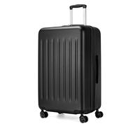 Kono Large Luggage 28" Check in Lightweight Suitcase ABS Hardshell Travel Trolley case with 4 Spinner Wheels (Black)