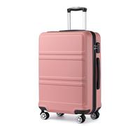 Kono Large Suitcase 28-Inch Lightweight 4 Wheel and Sturdy ABS Hard Case Trolley Carry On Hand Luggage with TSA Lock for Travel Business Holiday,(Nude,Large 28")
