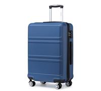Kono Large Suitcase 28-Inch Lightweight 4 Wheel and Sturdy ABS Hard Case Trolley Carry On Hand Luggage with TSA Lock for Travel Business Holiday,(Navy,Large 28")