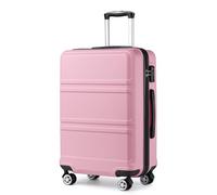 Kono Large Suitcase 28 Inch Lightweight 4 Wheel and Sturdy ABS Hard Shell Case Trolley Carry On Hand Luggage with TSA Lock for Travel Business Holiday (Pink)