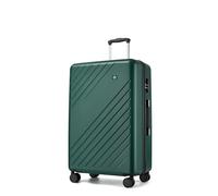 Kono Large Suitcase 28 Inch with 4 Wheels Lightweight Hard Shell ABS+PC Check in Hold Luggage Durable Travel Suitcase with 3 Digit Combination Lock (Green/Black)