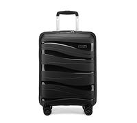Kono Large Suitcase 4 Wheels Check in Luggage 28“ Lightweight Polypropylene Hard Shell Suitcase with TSA Lock(Black)