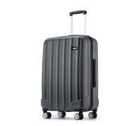 Kono Large Suitcase ABS Hard Shell Trolley Case Lightweight 28" Check in Hold Luggage with 4 Wheels and Combination Lock (Grey)
